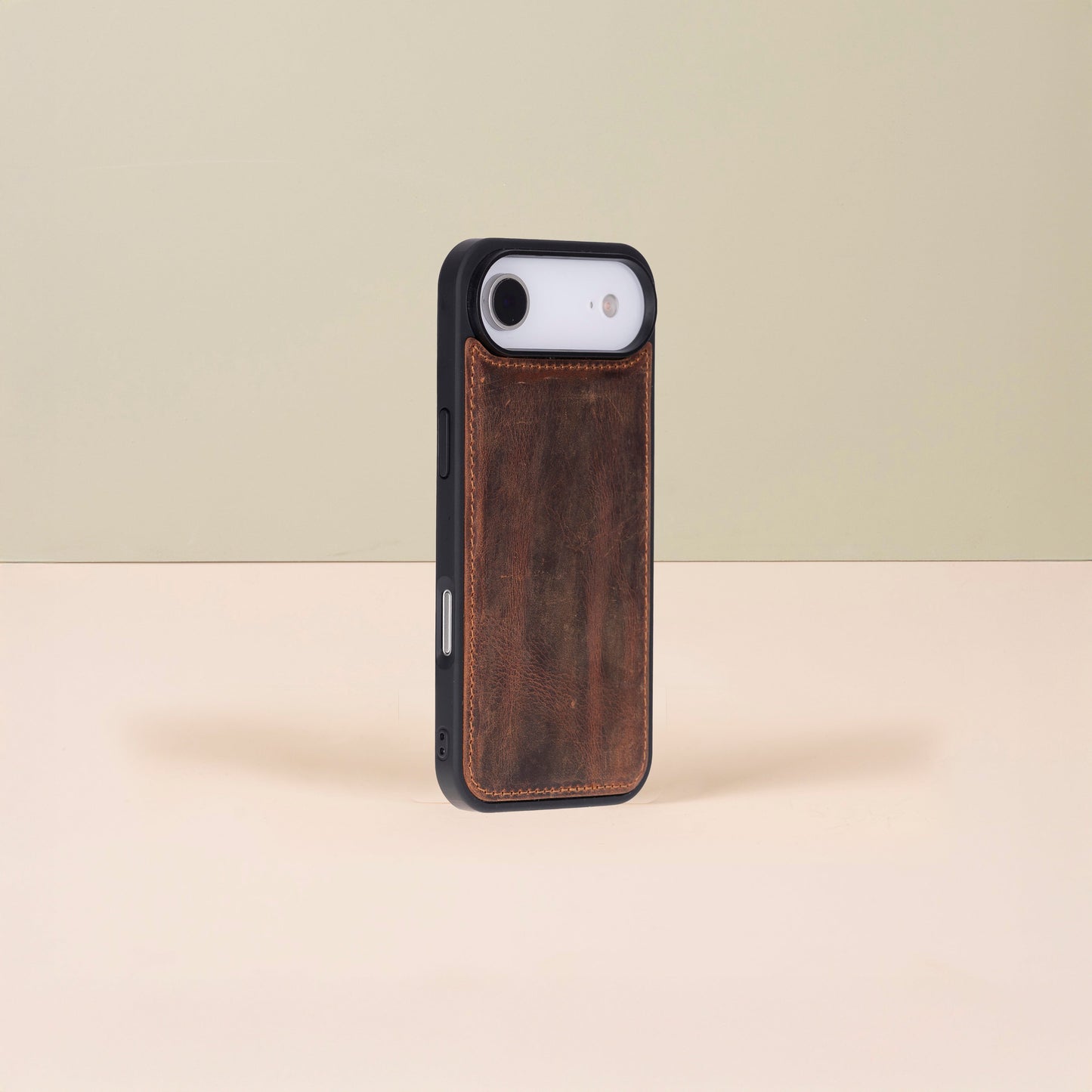 Premium Leather iPhone Air Wallet Case – Brown - Austin