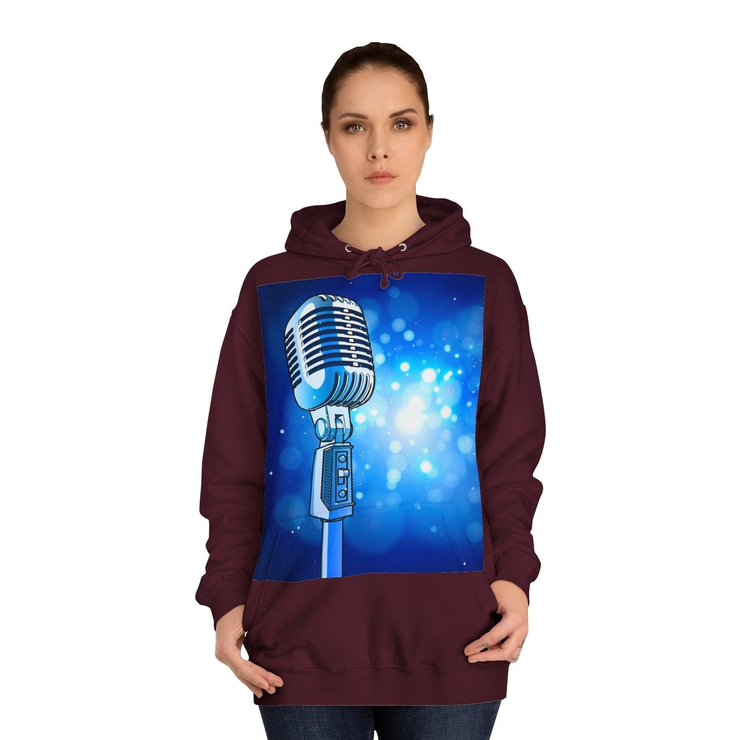 Magic Mic Unisex College Hoodie - Lizard Vigilante