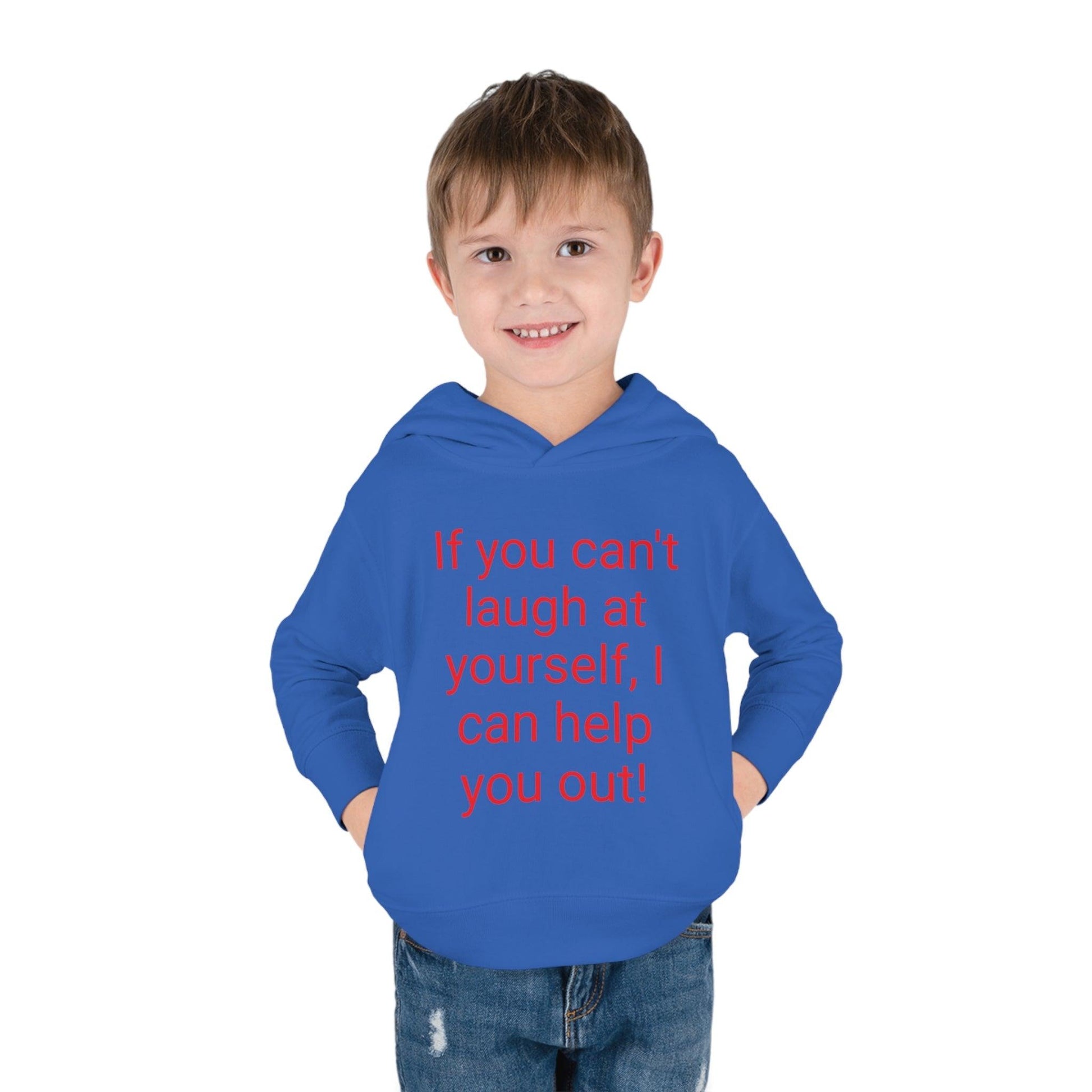 If You Can't laugh Toddler Pullover Fleece Hoodie - Lizard Vigilante