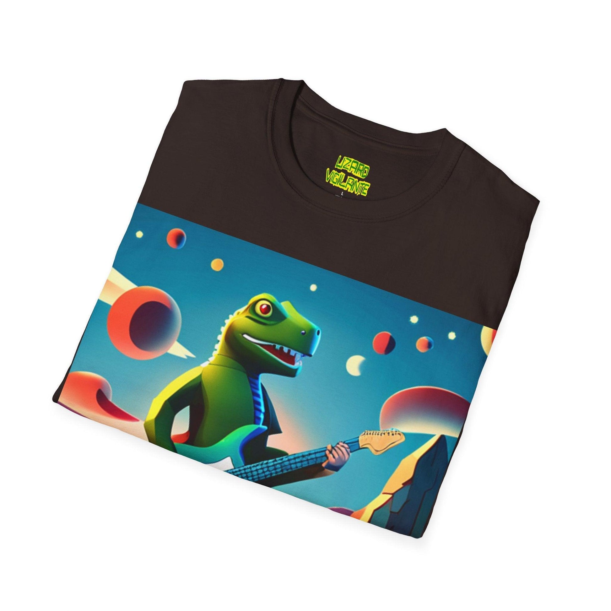 Lizard Vigilante Strats Unisex Softstyle T-Shirt - Lizard Vigilante