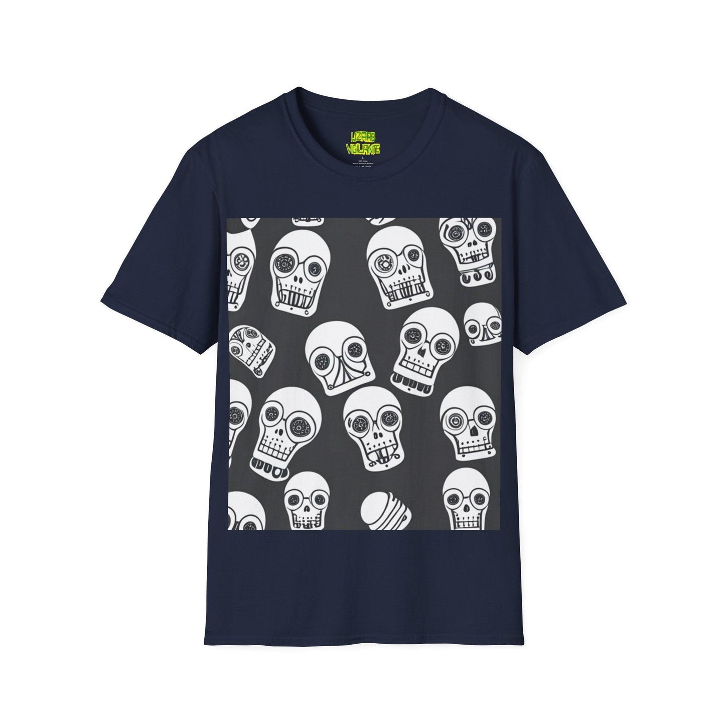 Bot Skulled Unisex Softstyle T-Shirt - Lizard Vigilante