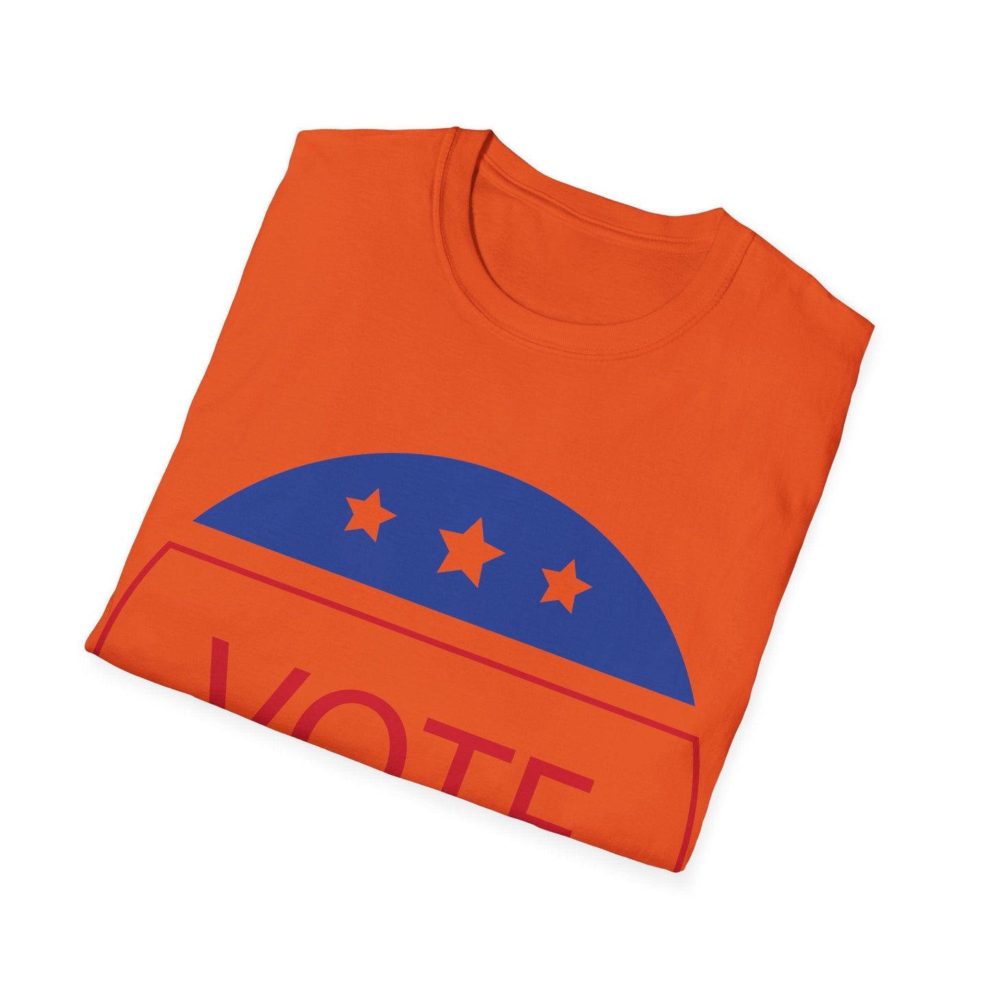 VOTE Red White And Blue Graphic Unisex Softstyle T-Shirt - Lizard Vigilante