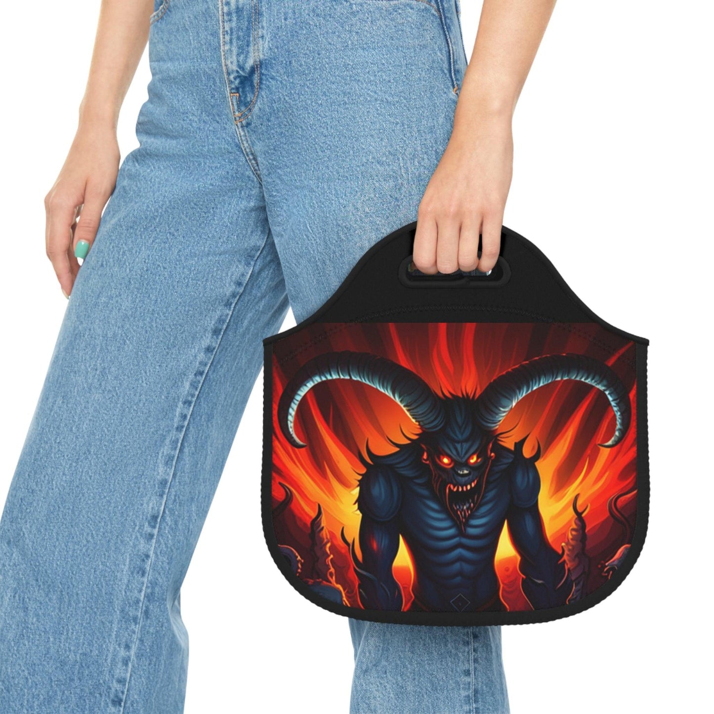 Horny Devil Neoprene Lunch Bag - Lizard Vigilante