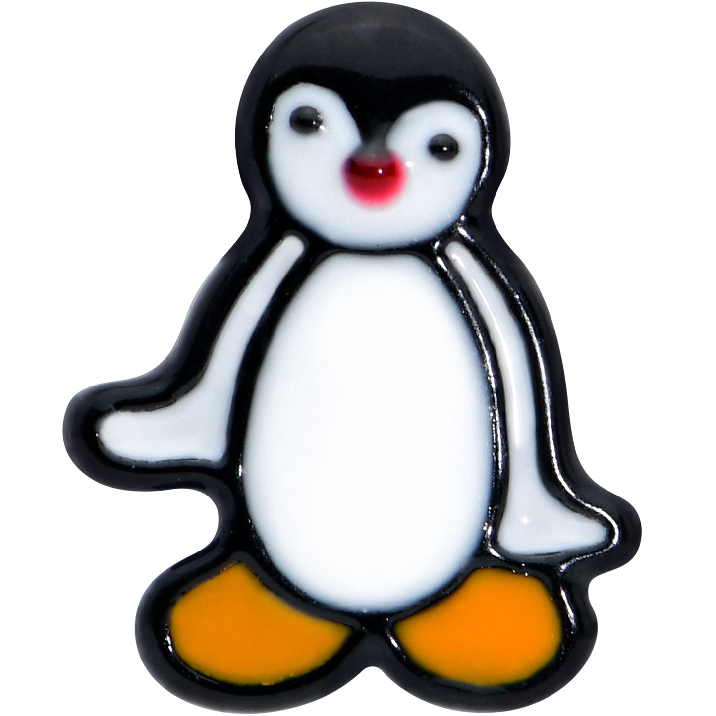 16G 5/16 Black Baby Penguin Labret Monroe Tragus