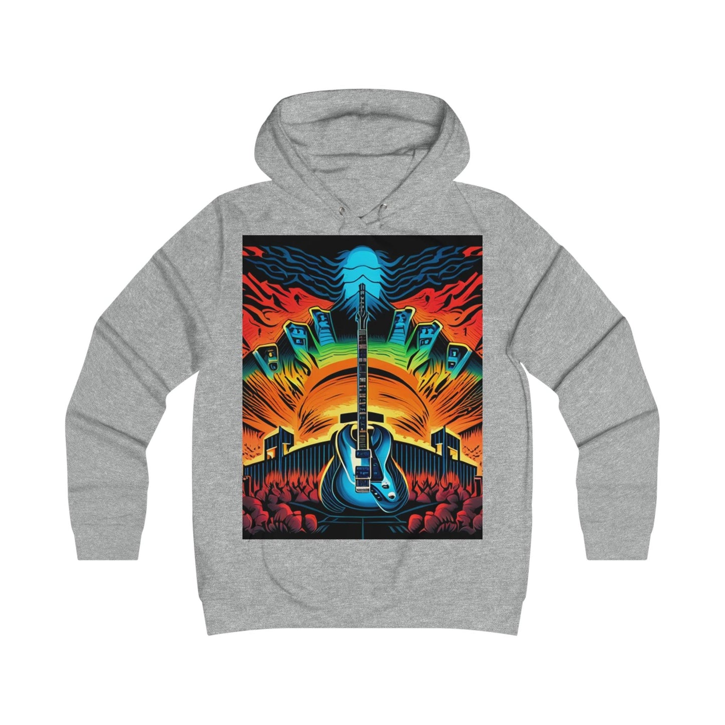 Guitar Adulation College Hoodie - Lizard Vigilante