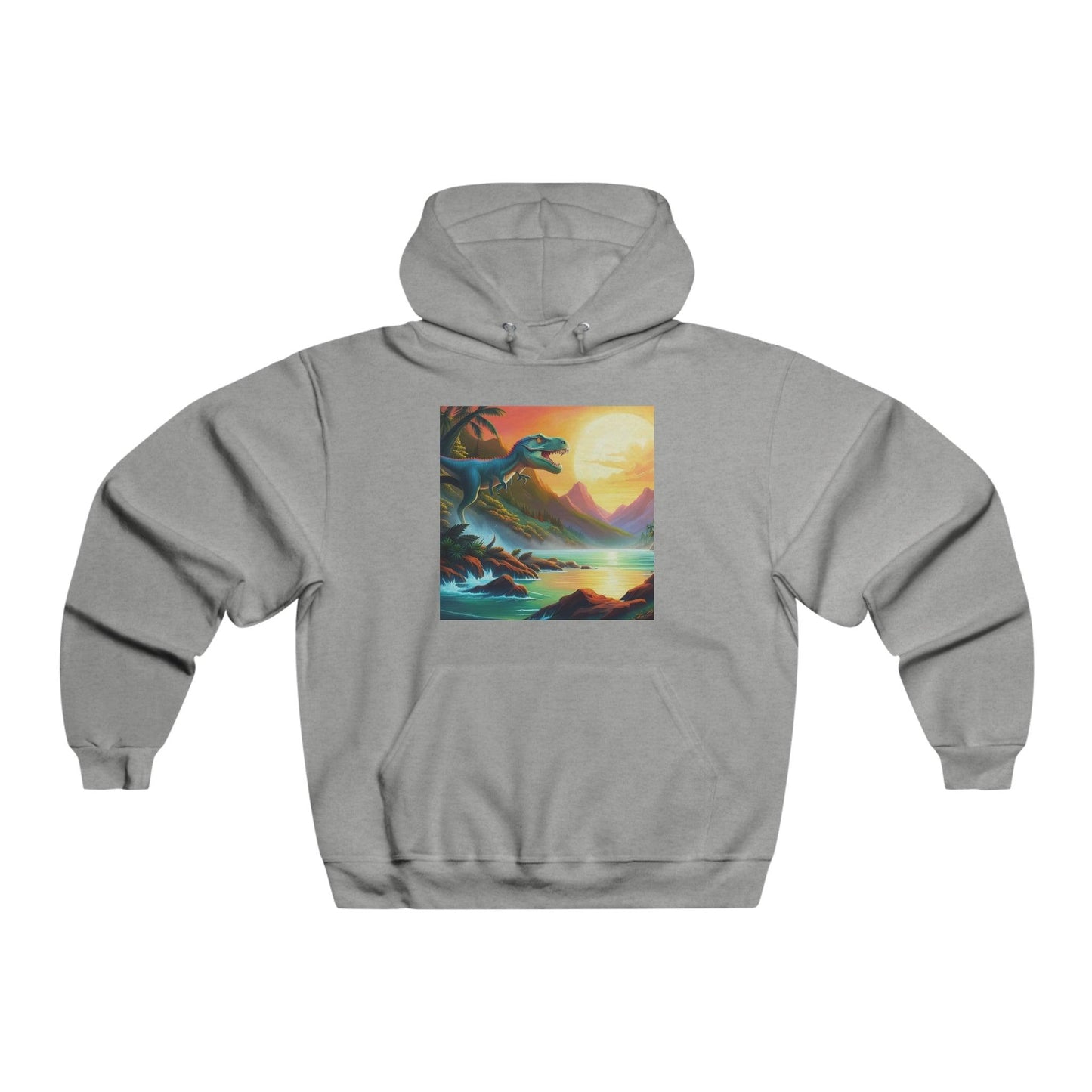 Prehistory Scene Men's NUBLEND® Hooded Sweatshirt - Lizard Vigilante