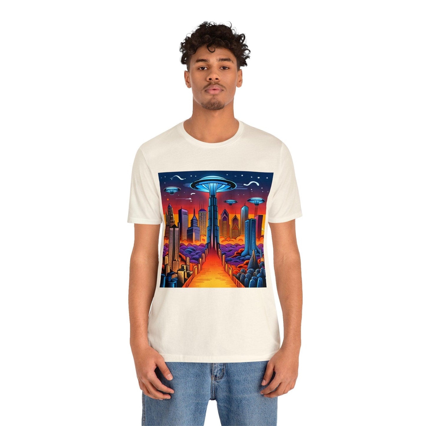 UFOCITY Unisex Jersey Short Sleeve Tee - Lizard Vigilante