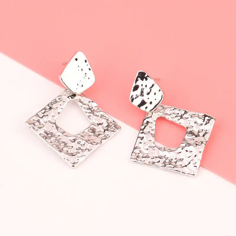 European And American Fashion Exaggerated Irregular Earrings Simple Geometric Female Vintage Earrings