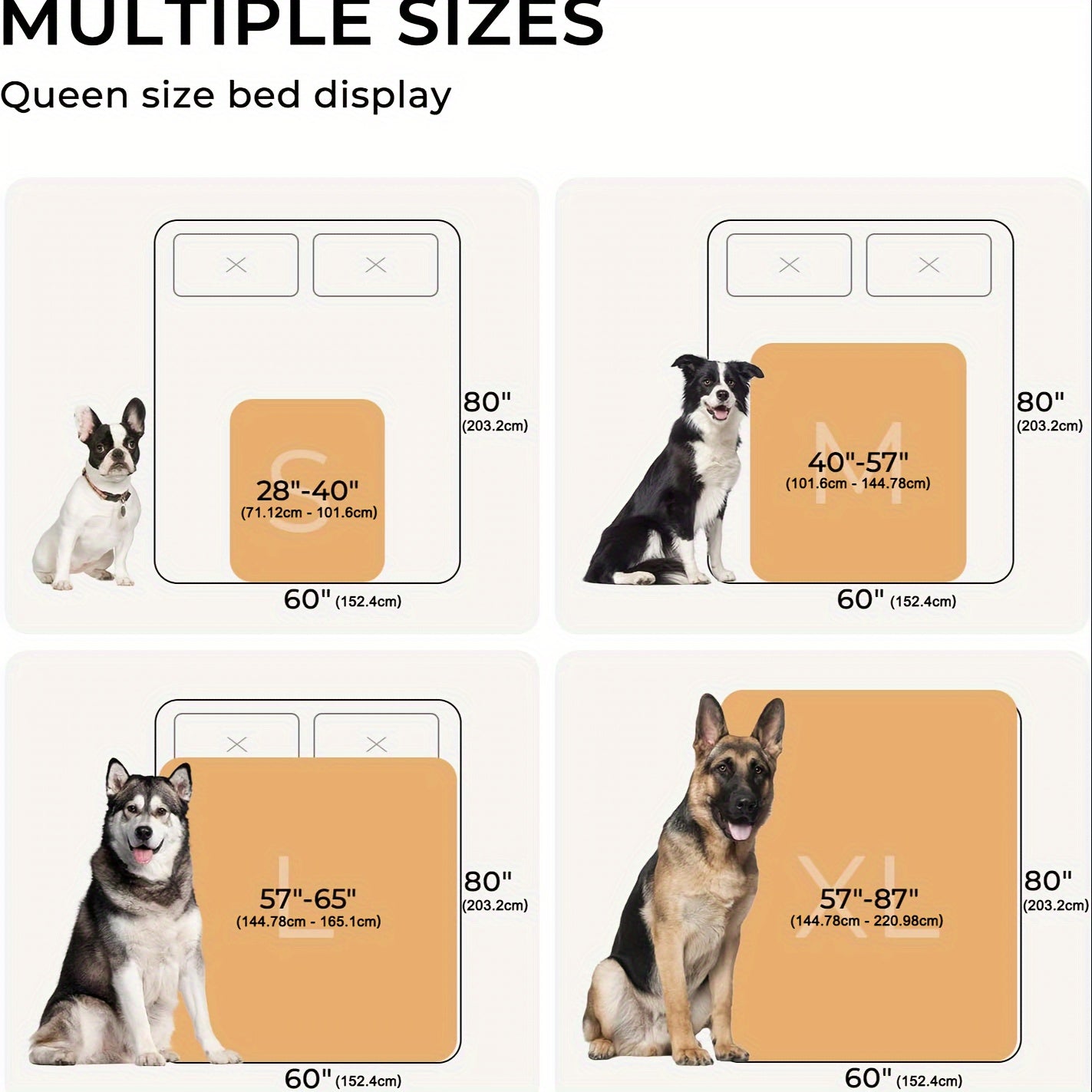 Waterproof Sherpa Fleece Dog Blanket For Small Medium Large Dogs, Reversible Couch Cover, Machine Washable Pet Puppy Blanket With Anti-Tear Protection