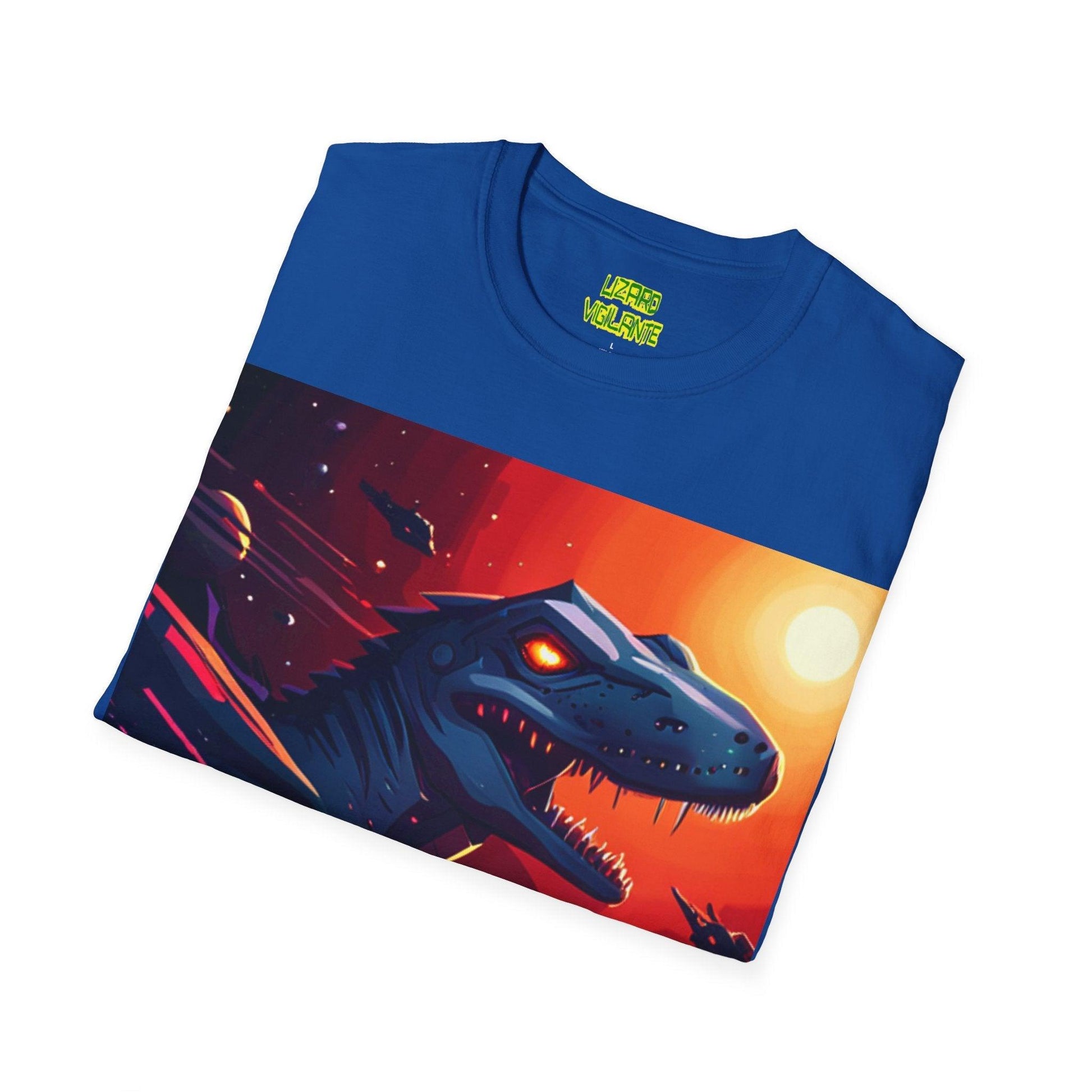 Space Lizard Vigilante Unisex Softstyle T-Shirt - Lizard Vigilante