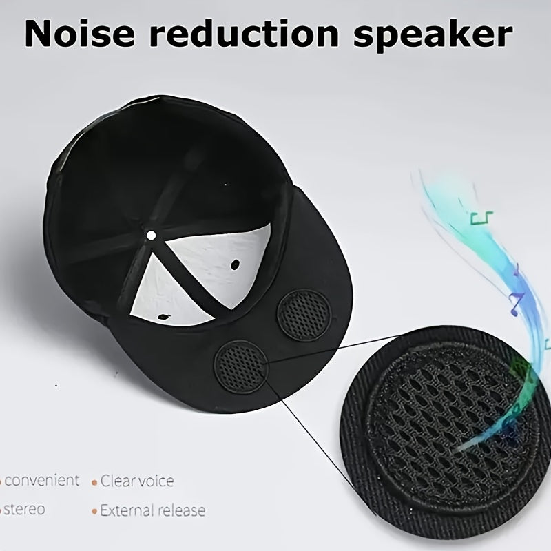 Wireless Smart Baseball Cap Machine - Hands-free Music, Built-in Speakers, Sweat Proof, Perfect For Outdoor Sports And Fitness, Perfect As A Halloween Christmas Gift - Premium  from Lizard Vigilante - Just $15.99! Shop now at Lizard Vigilante