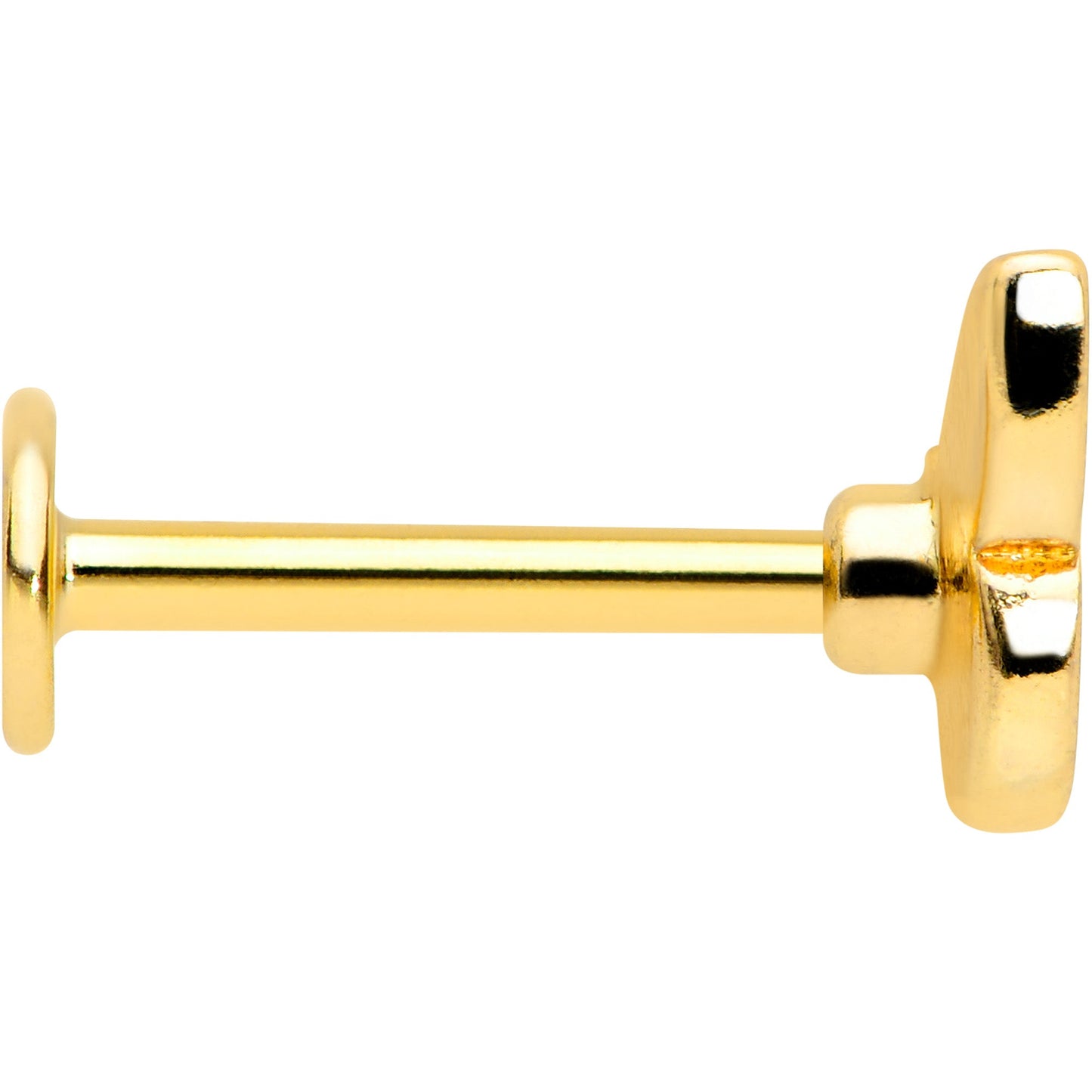 16G 5/16 Gold Tone Red White Blue Butterfly Labret Monroe Tragus