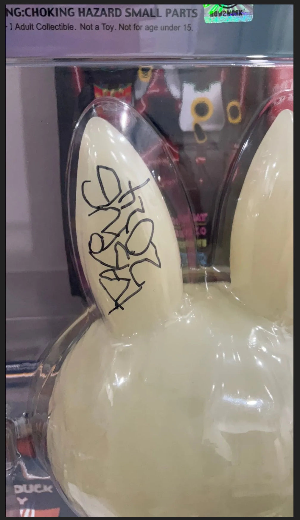 Designer Con DCON 2024 How2Work 10 inch King Mon Labubu Glow In The Dark Signed By Kasing Lung