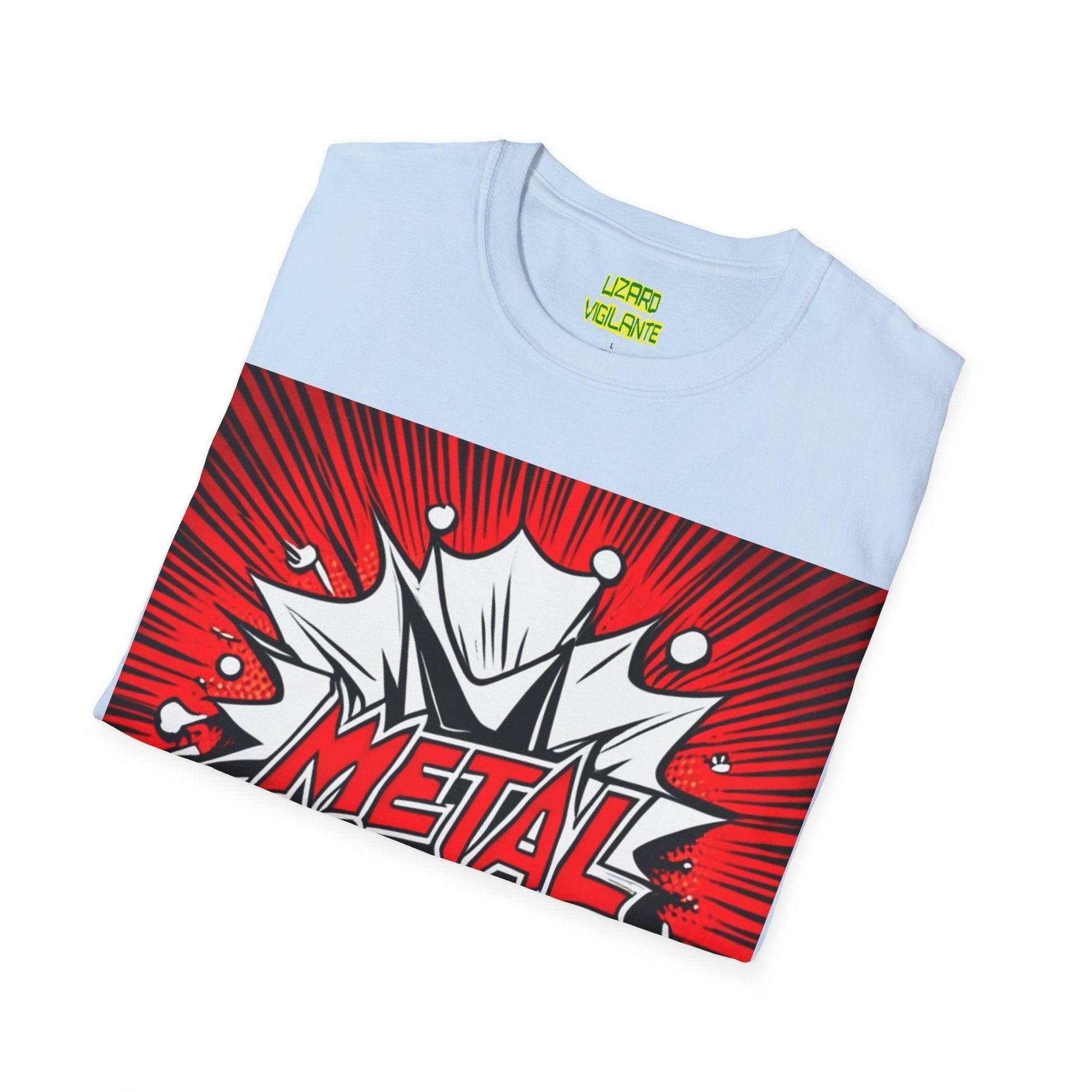 METAL Cartoon Blaster Unisex Softstyle T-Shirt - Lizard Vigilante