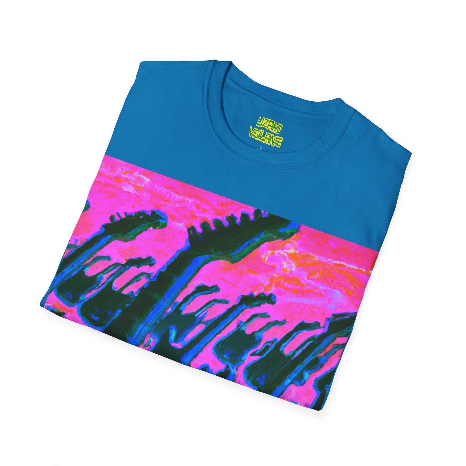 Beach Attack Unisex Softstyle T-Shirt - Lizard Vigilante