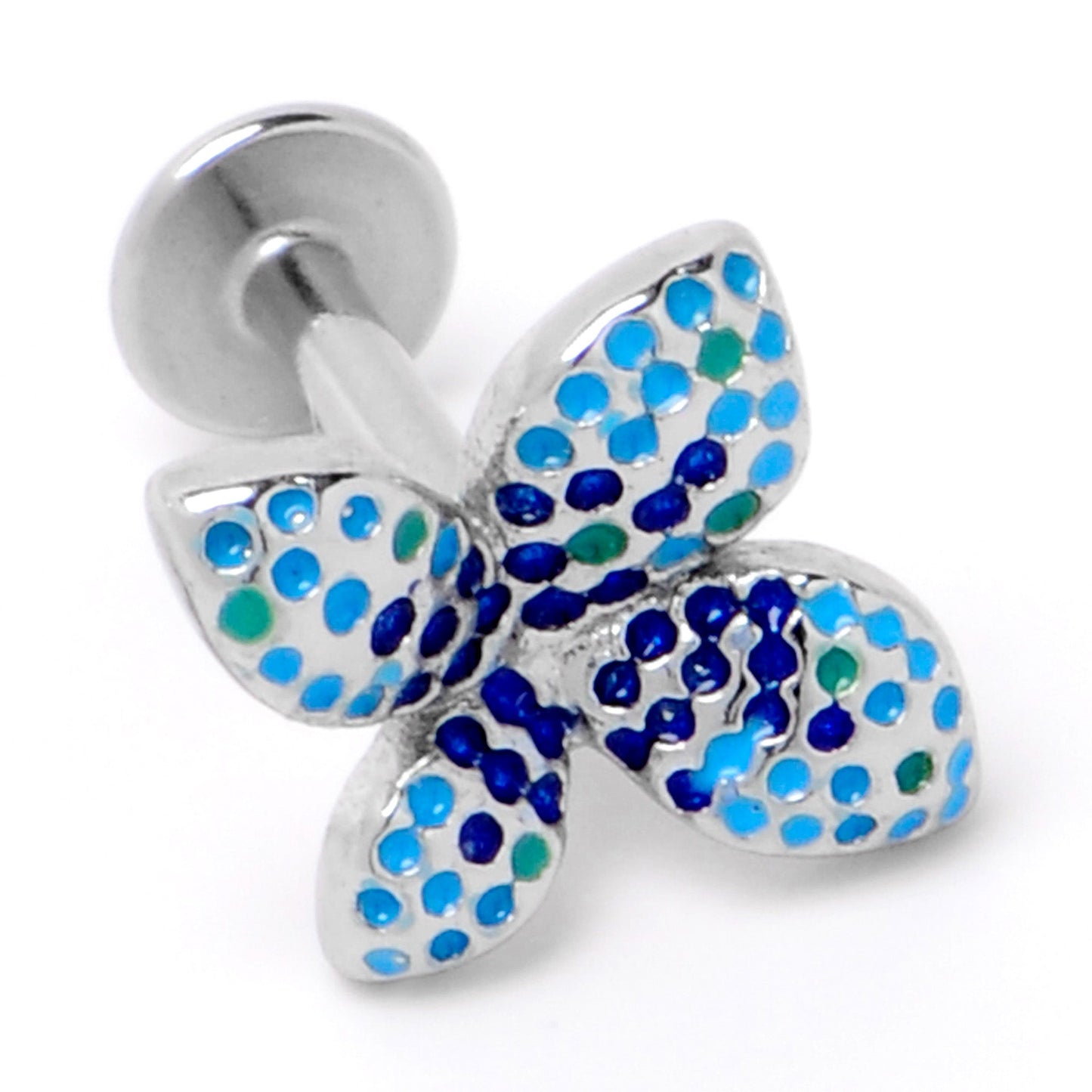 16G 1/4 Glamour Butterfly Labret Tragus