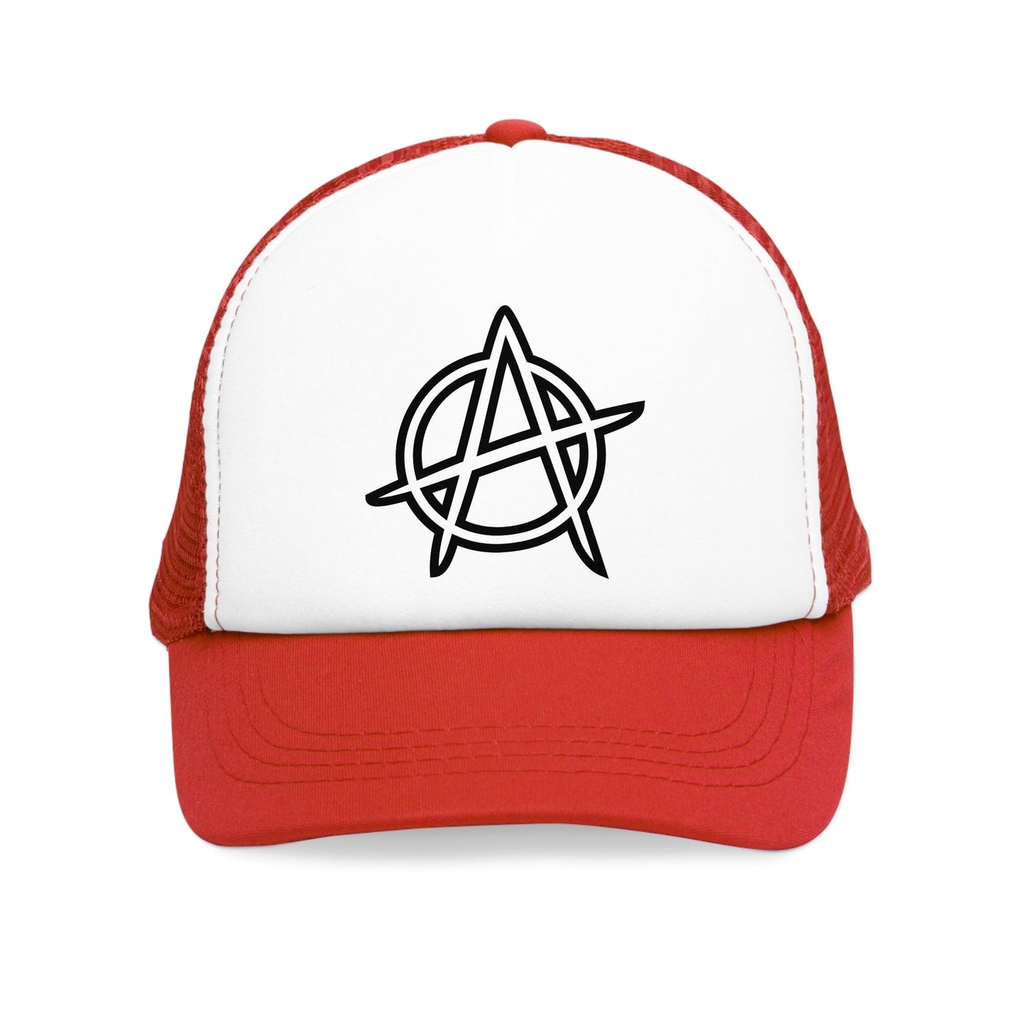 Anarchy Symbol Punker Mesh Cap - Premium Hats from Printify - Just $25.99! Shop now at Lizard Vigilante