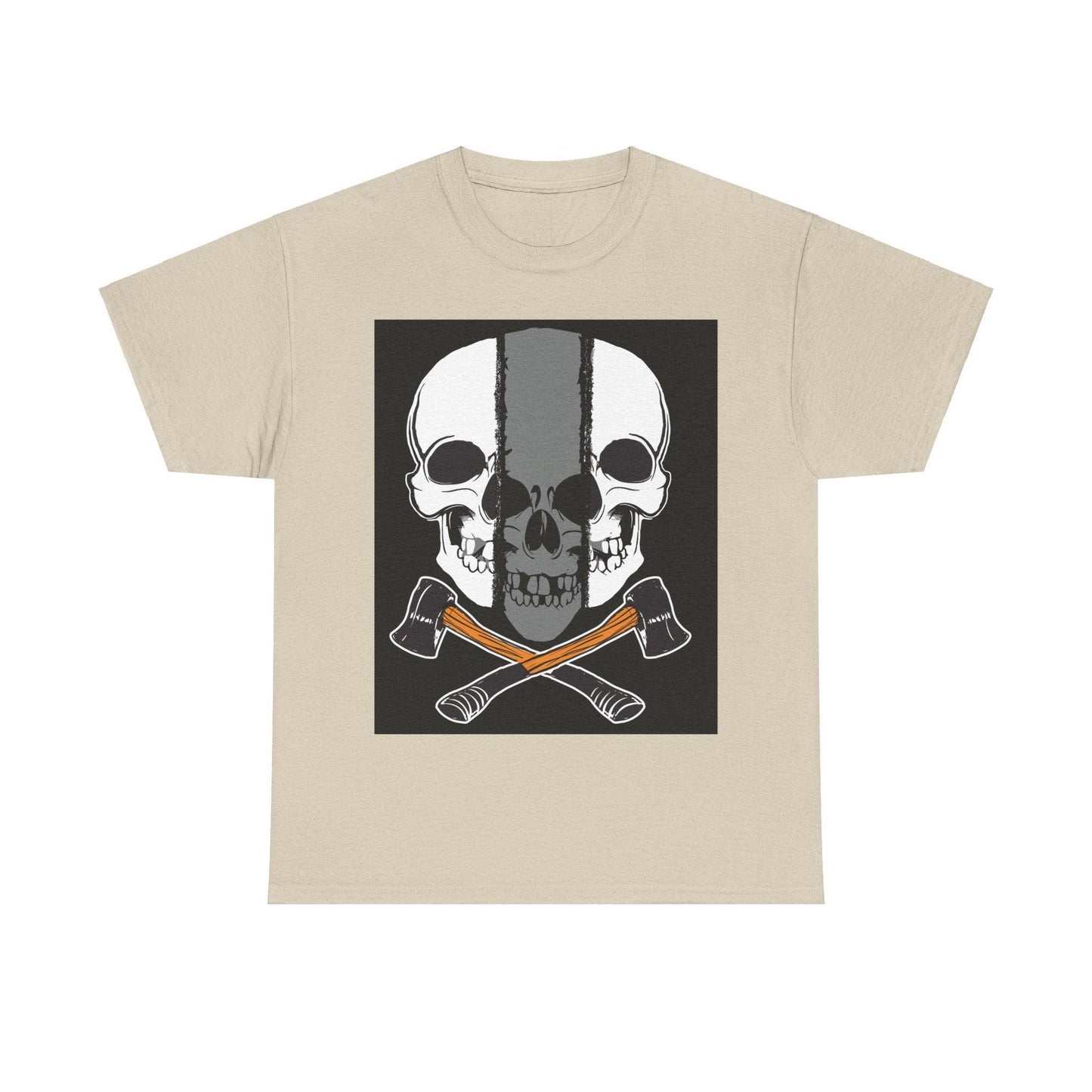 Hatchet Skull Unisex Heavy Cotton Tee - Lizard Vigilante