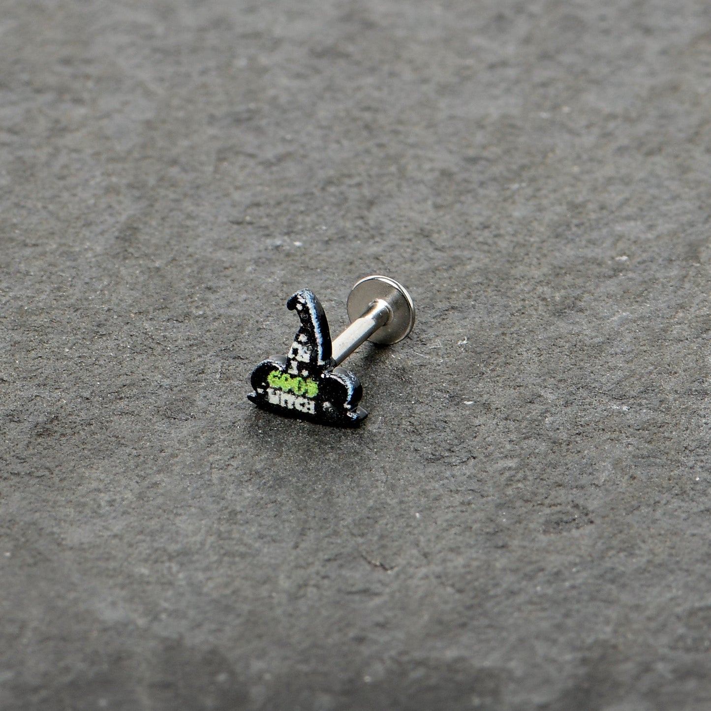 16G 5/16 Good Witch Hat Glow in the Dark Labret Monroe Tragus