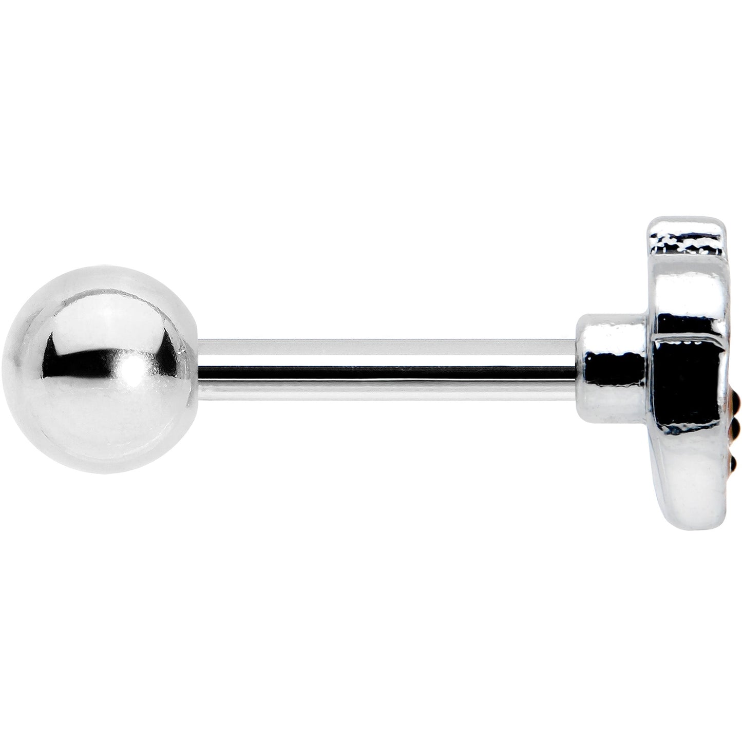 16G 5/16 Acorn Face Brown Autumn Cartilage Tragus Earring