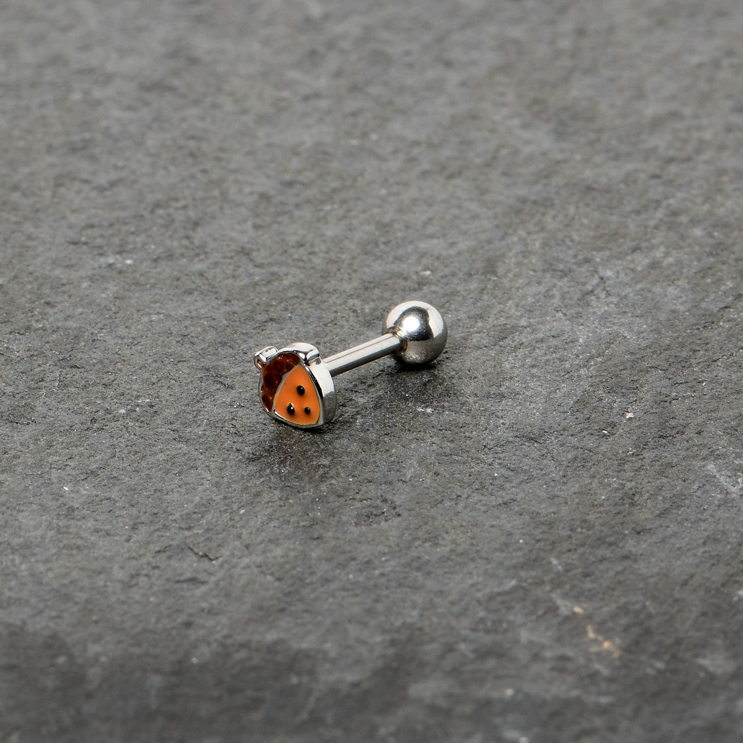 16G 5/16 Acorn Face Brown Autumn Cartilage Tragus Earring