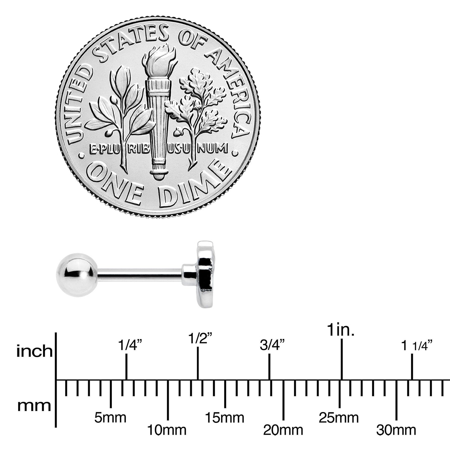 16G 5/16 Autumn Acorn Brown Orange Cartilage Tragus Earring