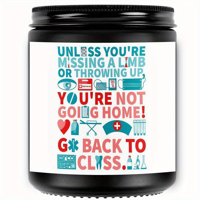 1pc Lavender Scented Candle Gift Idea, School Nurse Gifts, School Nurse Supplies, School Nurse Office Decorations Decors, School Nurse Appreciation Gifts, Gift For Women Men School Nurse, Gift Daily Funny Unique Meaningful It