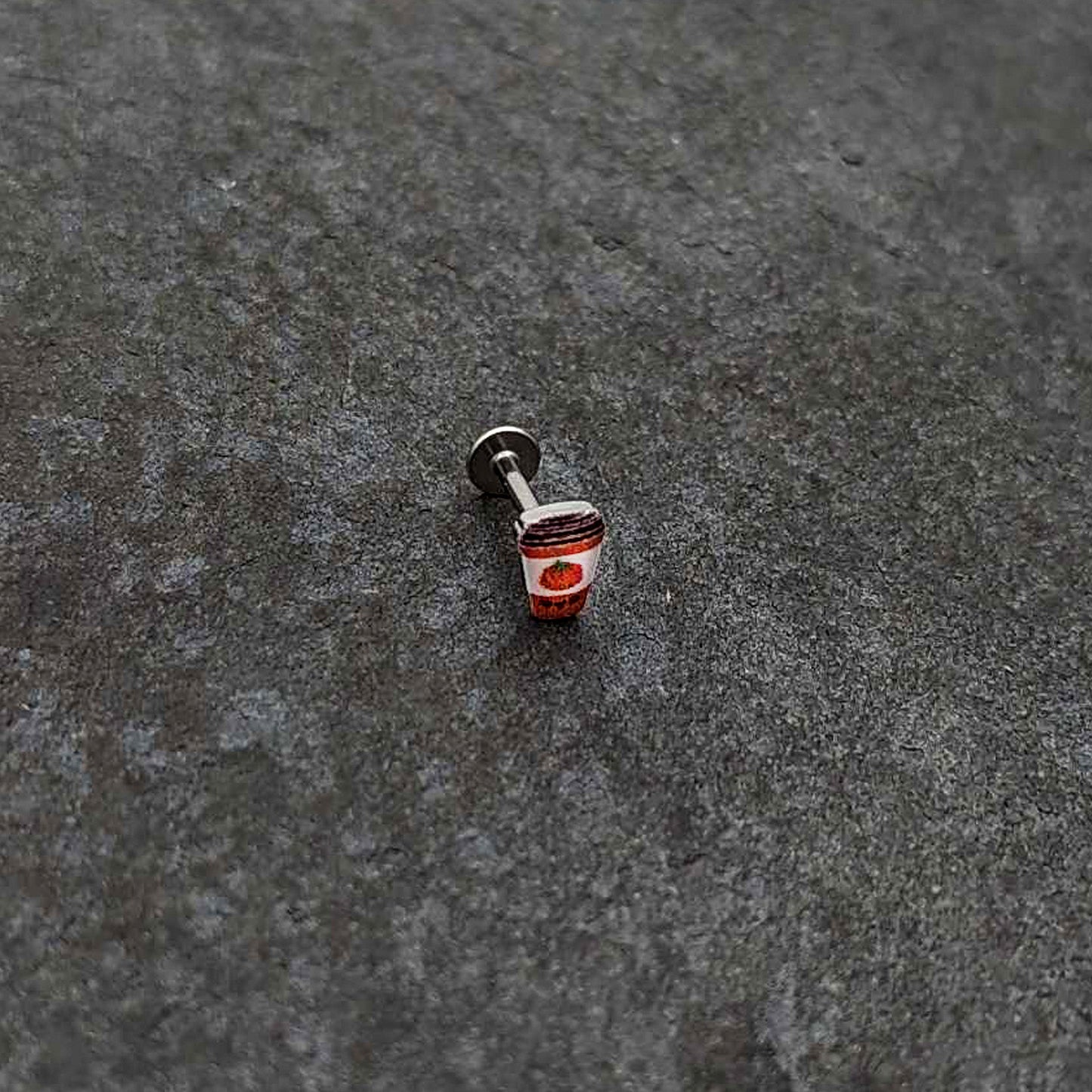 16G 5/16 Sweet Pumpkin Latte Autumn Labret Monroe Tragus