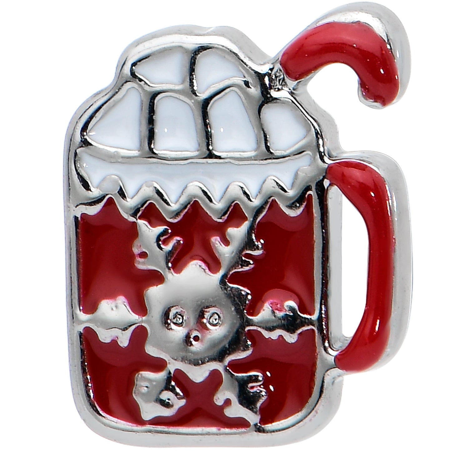 16G 1/4 Sweet Hot Cocoa Marshmallow Cartilage Tragus Earring