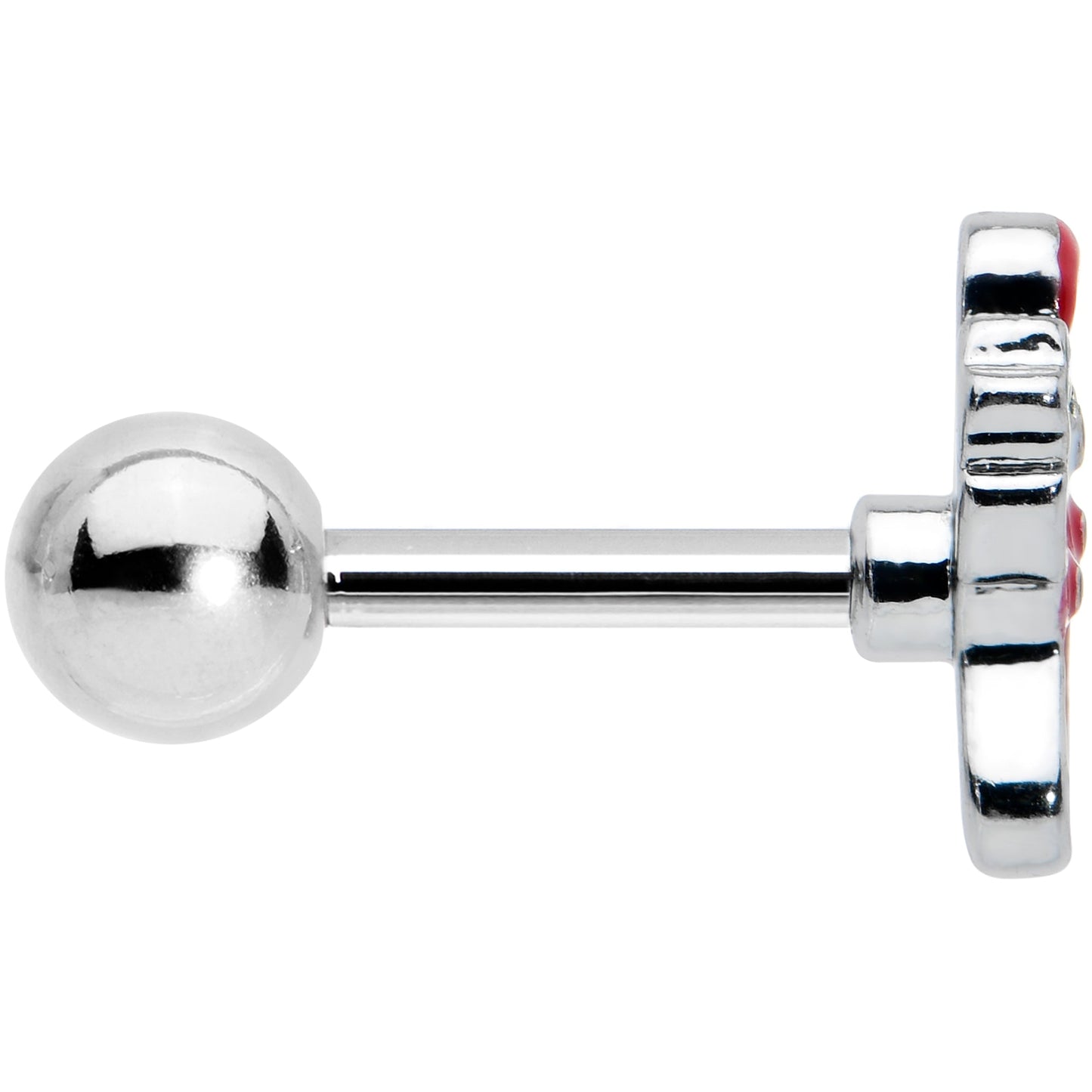 16G 1/4 Happy Christmas Stocking Red Cartilage Tragus Earring