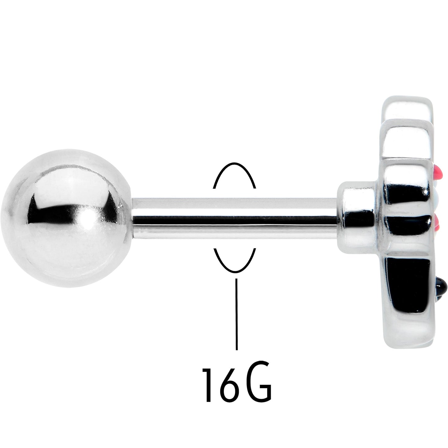 16G 1/4 Sweet Happy Cupcake Cartilage Tragus Earring