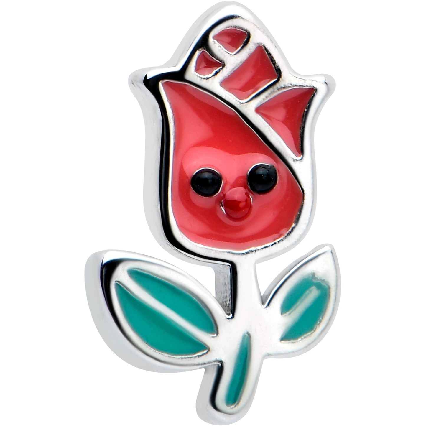 16G 5/16 Sweet Happy Rose Flower Labret Monroe Tragus