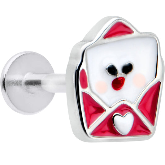 16G 5/16 Sweet Love Letter Valentine Labret Monroe Tragus