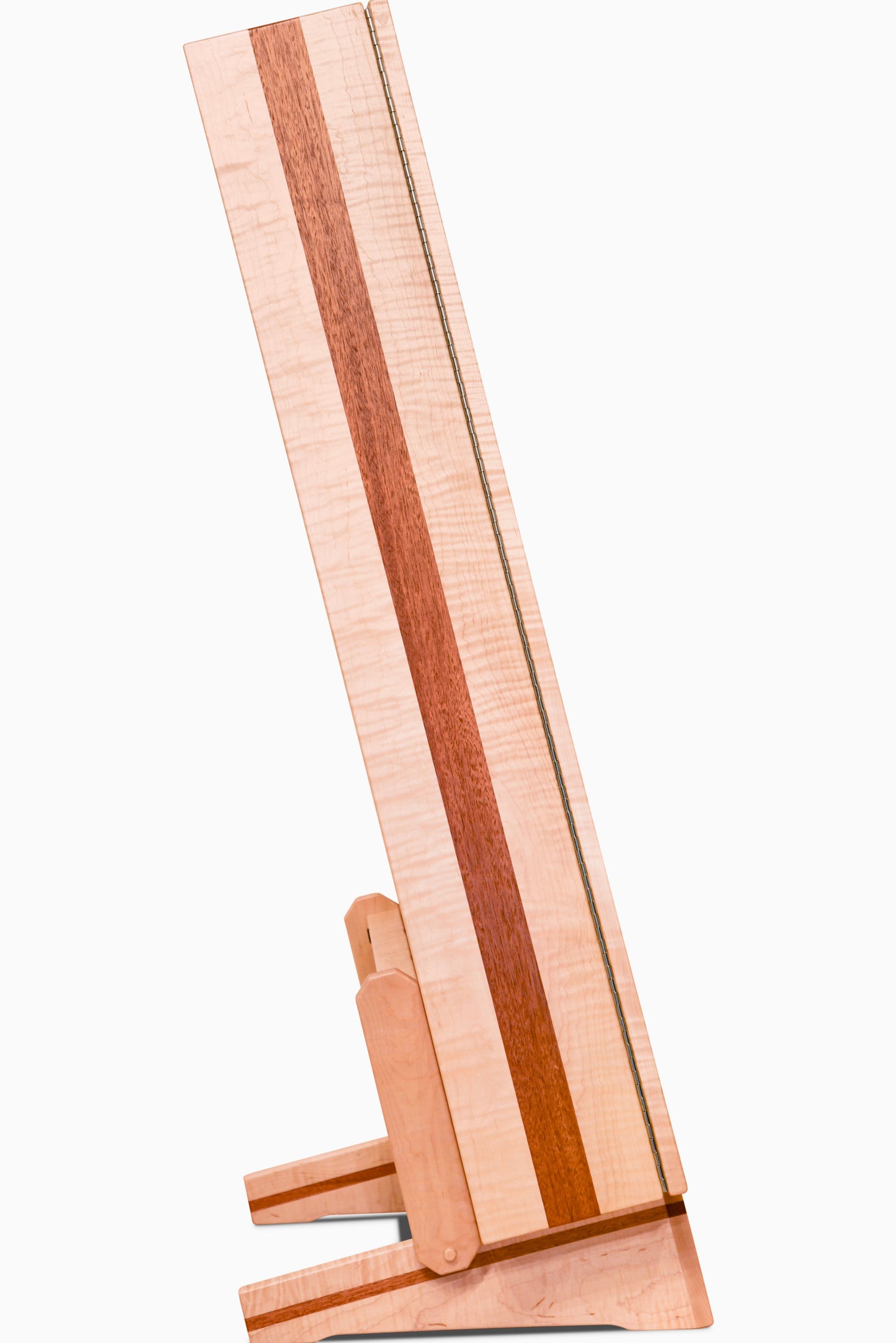 ClimaStand Triangle Humidor with Base - Flamed Maple with Mahogany