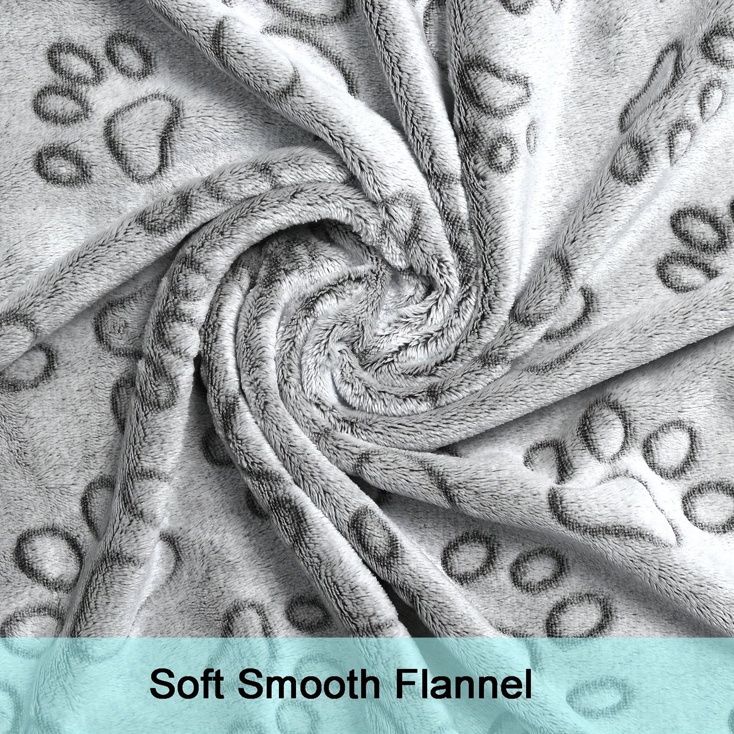 1pc Comfy Puppy Blanket with Cute Paw Prints - Soft, Warm Fleece for Dogs and Cats - Ideal for Nap Time and Travel