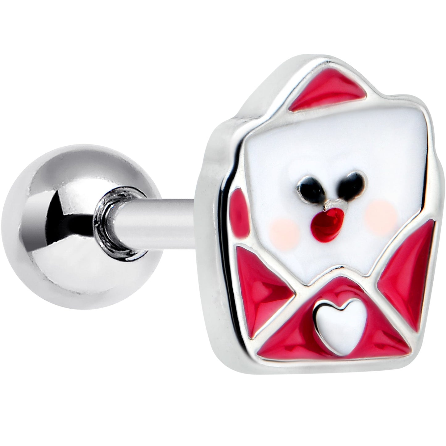 16G 1/4 Sweet Love Letter Valentine Cartilage Tragus Earring