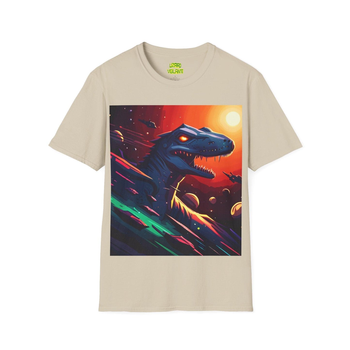 Space Lizard Vigilante Unisex Softstyle T-Shirt - Lizard Vigilante