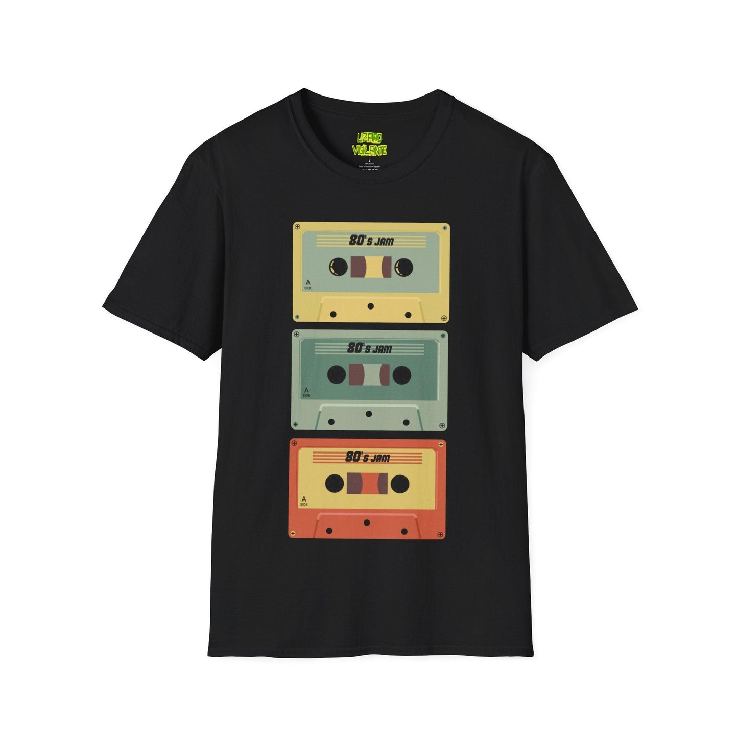 80s Jam MixTape Cassettes Unisex Softstyle T-Shirt - Lizard Vigilante