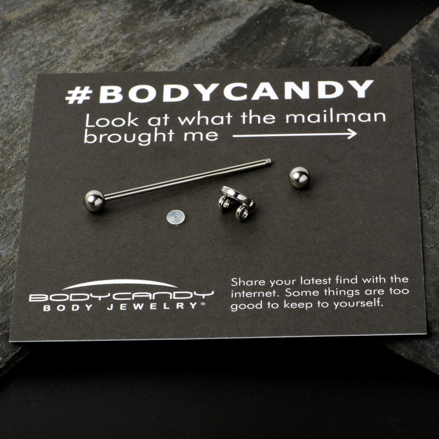 14G Celebration Easter Basket Industrial Barbell 38mm