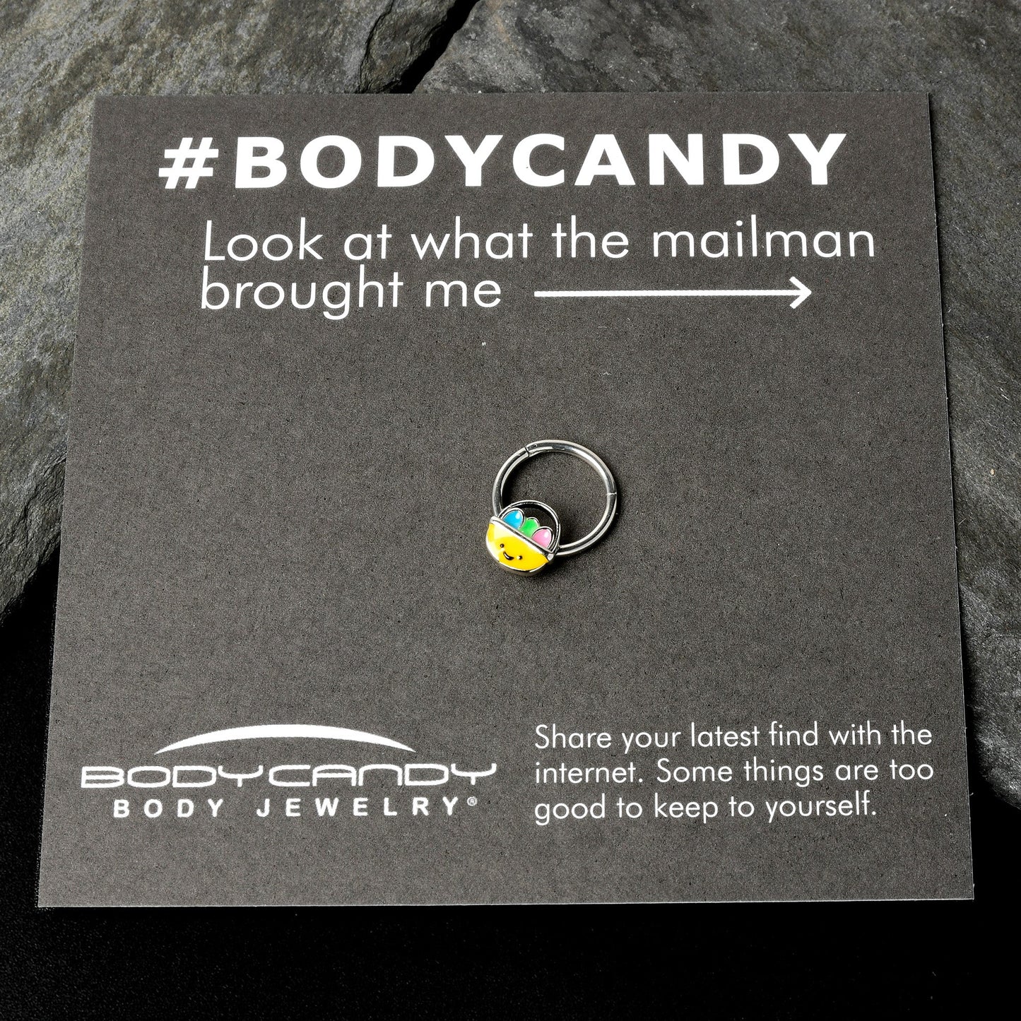 16G 3/8 Celebration Easter Easter Basket Hinged Segment Ring