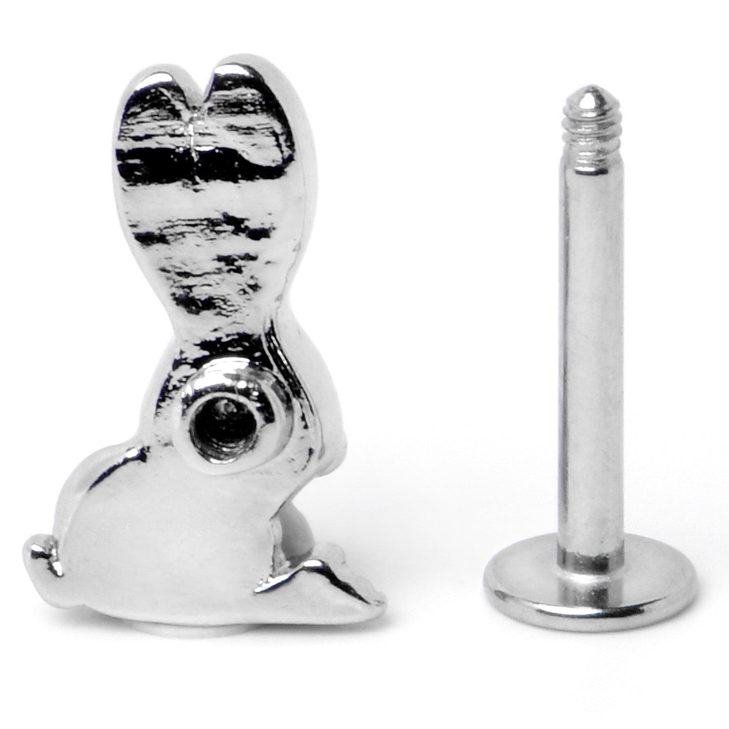 16G 5/16 Easter Bunny Red Blue Ears Labret Monroe Tragus