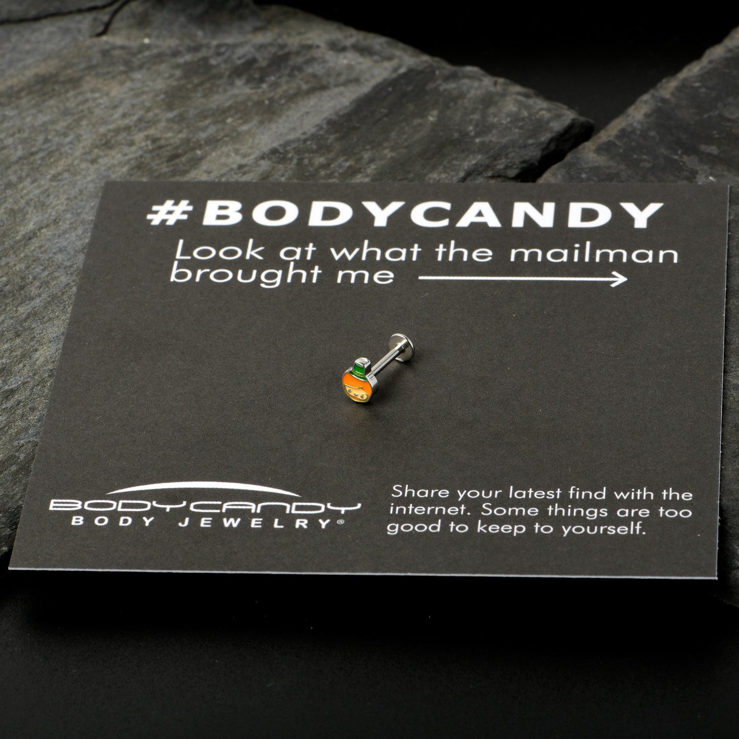 16G 5/16 Sweet Happy Leprechaun St Patricks Labret Monroe Tragus