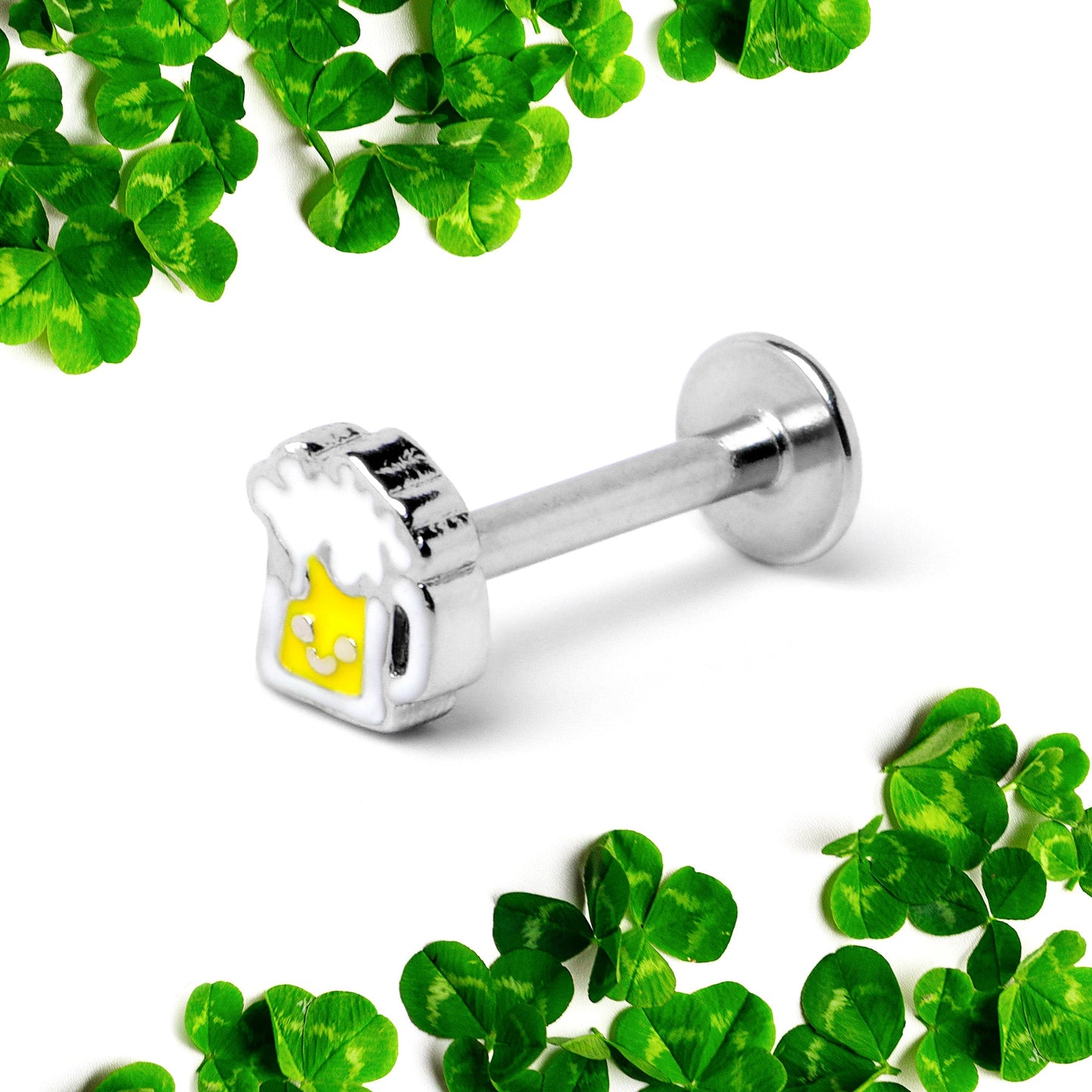 16G 5/16 Sweet Happy Beer St Patricks Labret Monroe Tragus