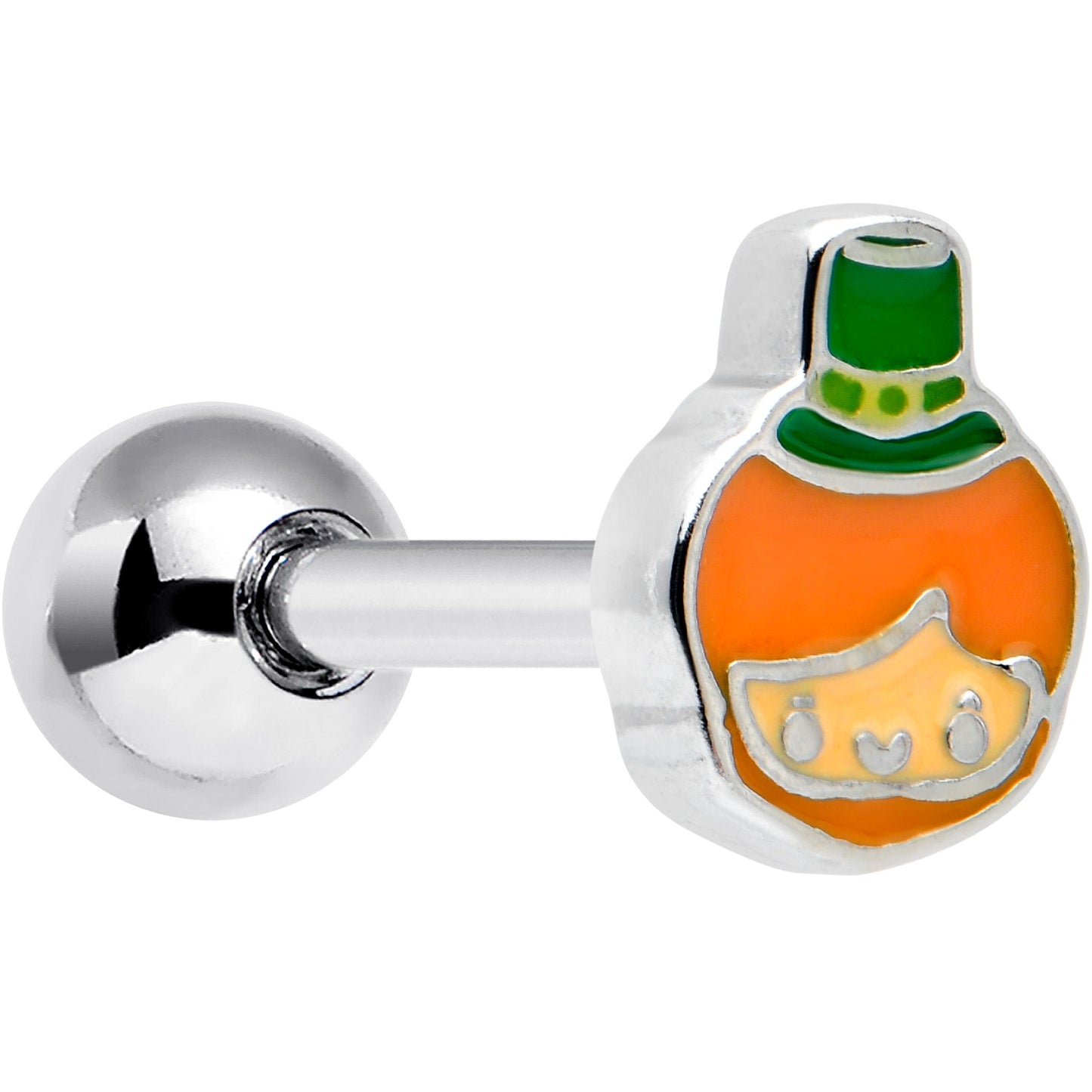 16G 1/4 Sweet Happy Leprechaun St Patricks Cartilage Tragus Earring