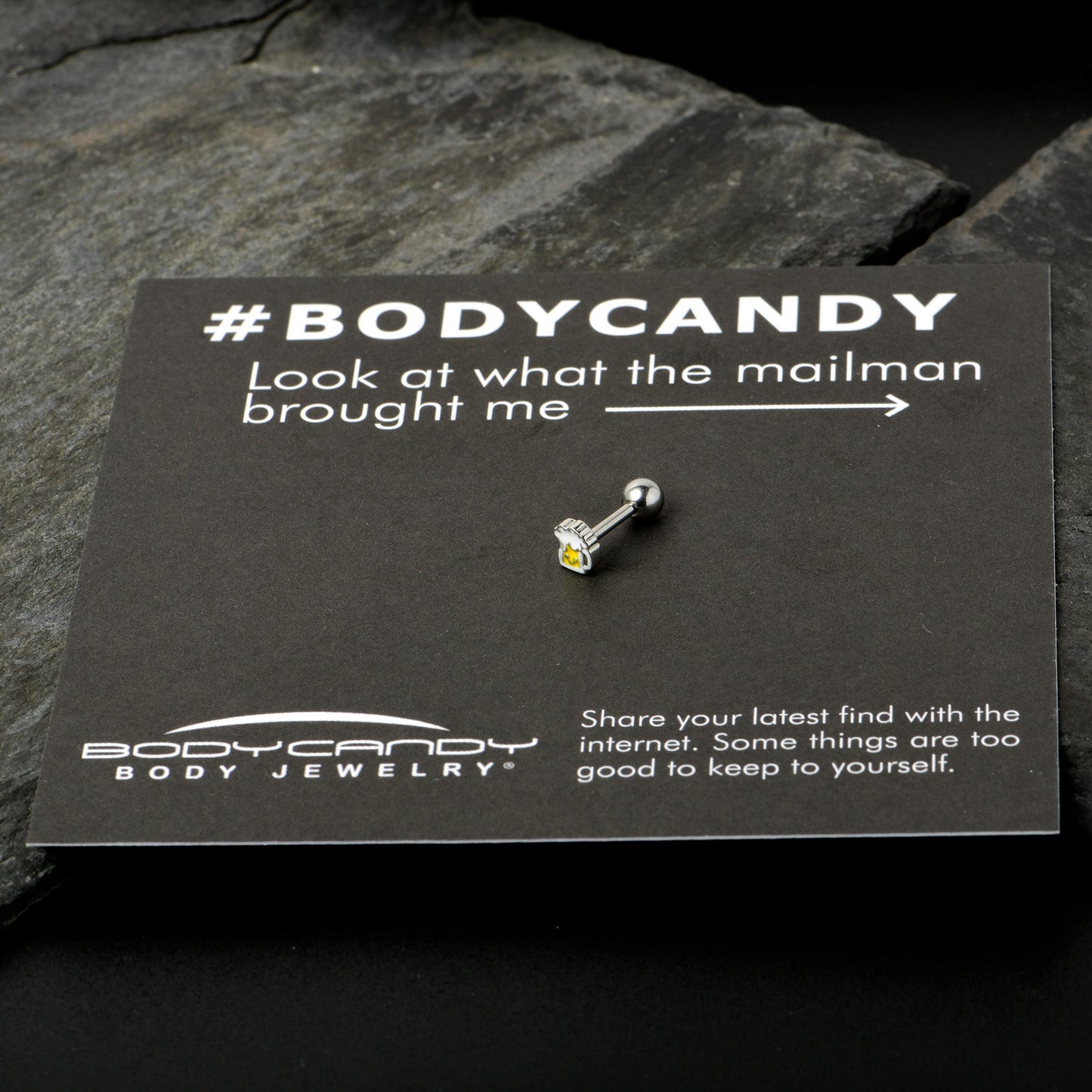 16G 1/4 Sweet Happy Beer St Patricks Cartilage Tragus Earring