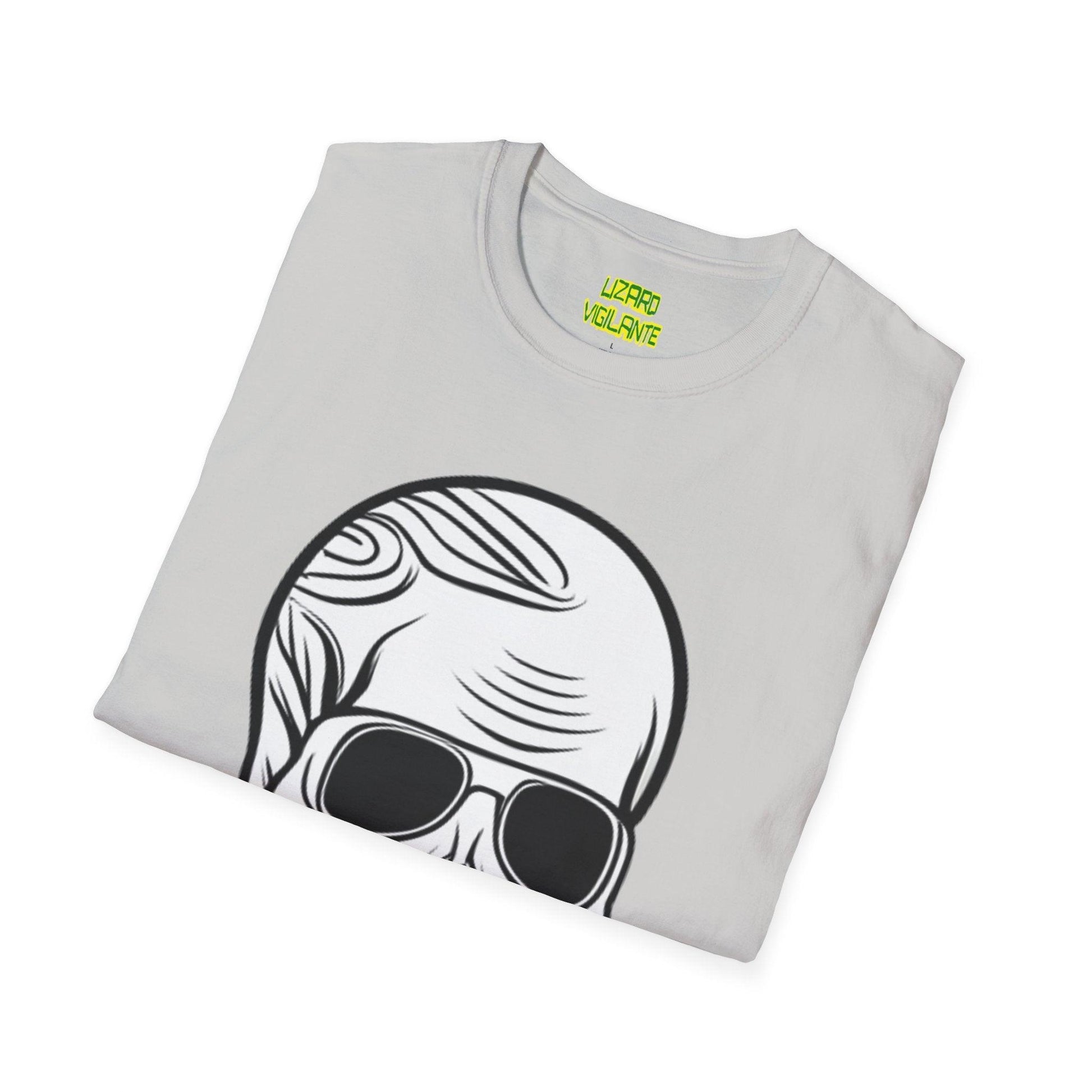 Skull Portrait Unisex Softstyle T-Shirt - Lizard Vigilante