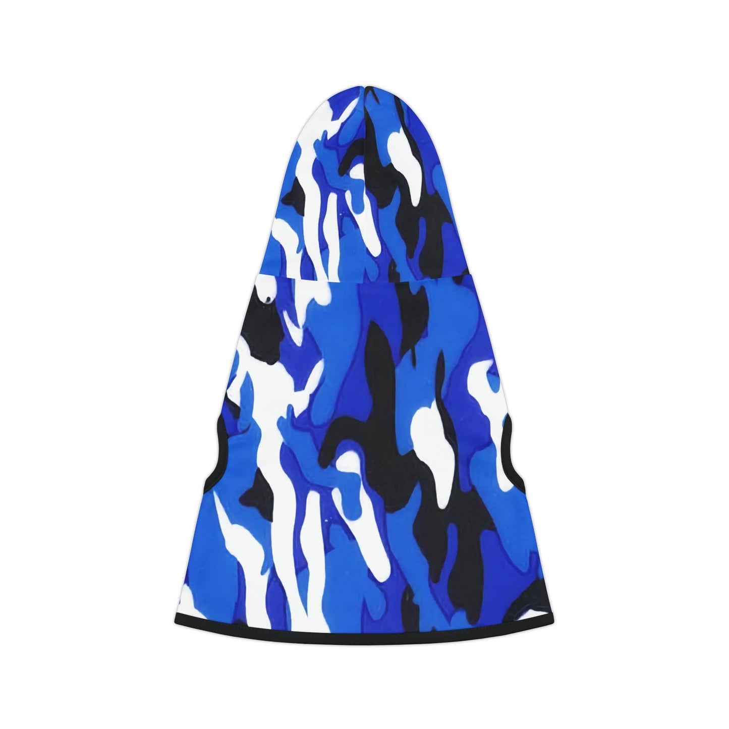 Blue Black White Camo Pet Hoodie - Lizard Vigilante