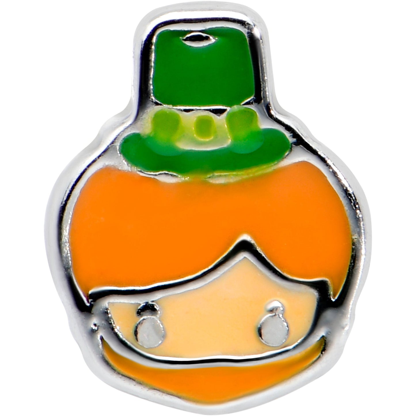 20G 7mm Sweet Happy Leprechaun St Patricks L Shape Nose Ring