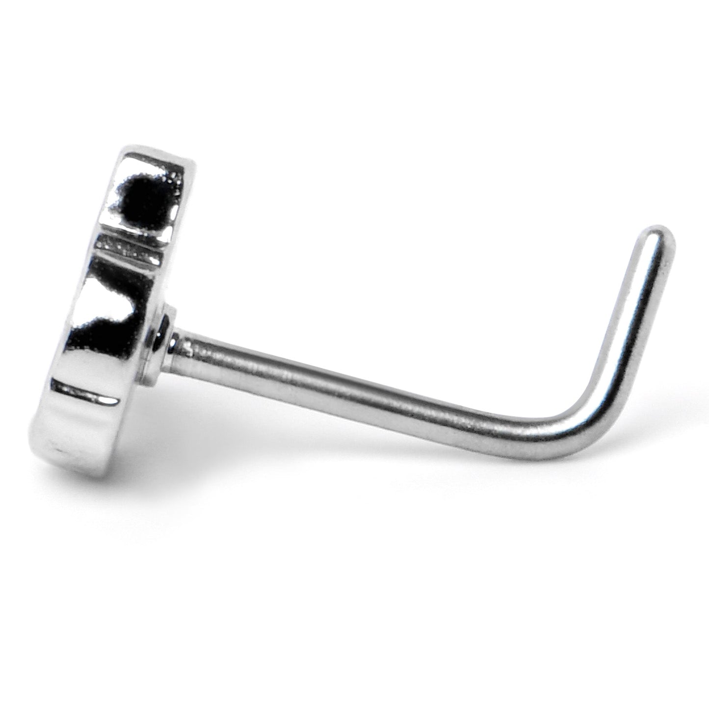 20G 7mm Sweet Happy Leprechaun St Patricks L Shape Nose Ring