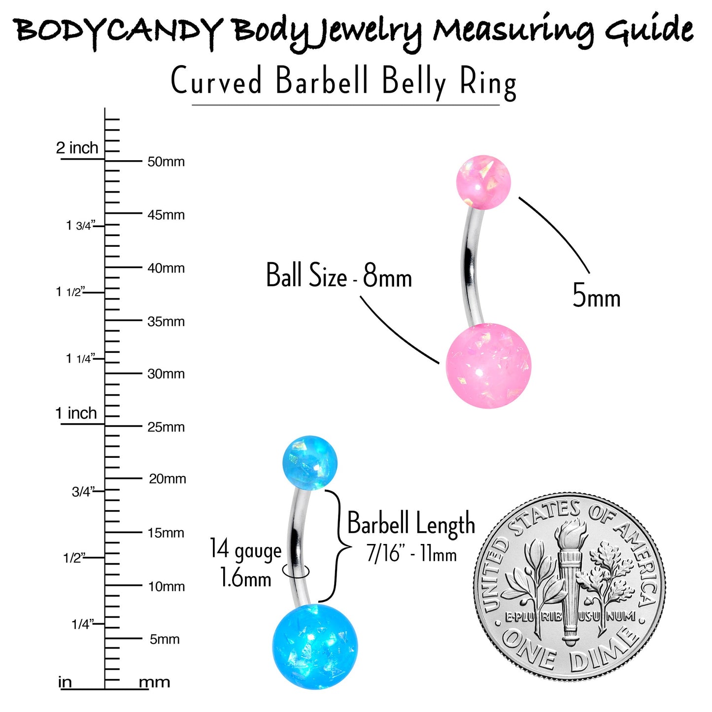 White Pink Purple Faux Opal Pack Belly Ring Set of 4